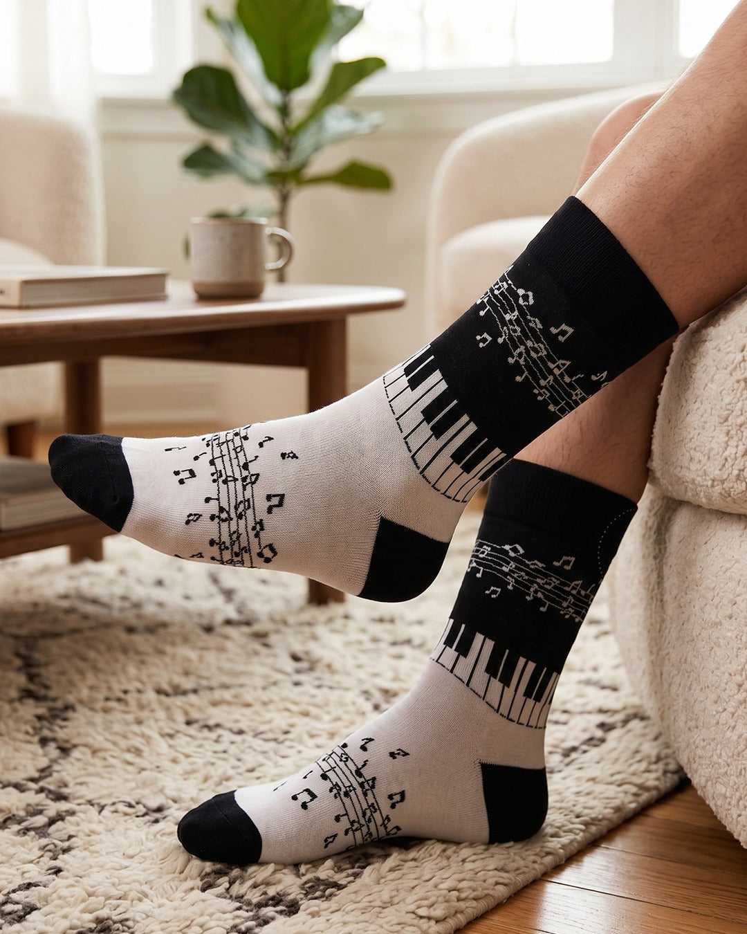 Chaussettes de piano édition musique classique